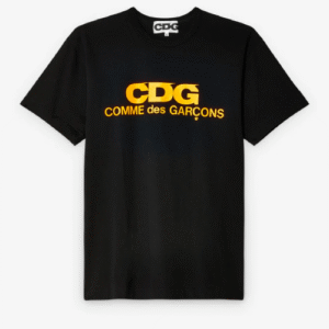 CDG Fluo Color Logo Tee Black/Orange