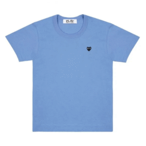 CDG Play Black Heart Logo T-Shirt in Blue
