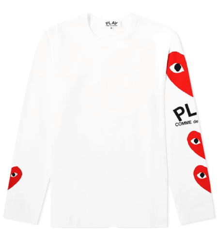 CDG-Play-Womens-Long-Sleeve-Multi-Heart-Shirt.png