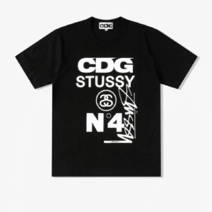 CDG Stüssy T-Shirt Black