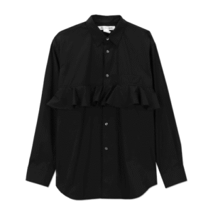 CDG Black Frill Insert Shirt
