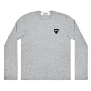 Play Comme des Garçons Double Eye Black Heart Long Sleeve (Grey)